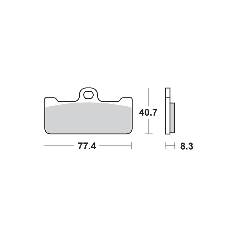 SBS DUAL SINTERED RACING PADS 695DS-1