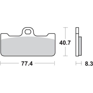 SBS DUAL SINTERED RACING PADS 695DS-1