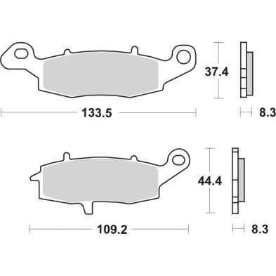SBS BRAKE PADS 704HF