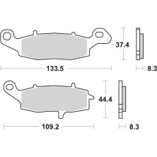 SBS BRAKE PADS 705HF 2