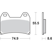 SBS BRAKE PADS 706HF 2