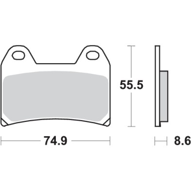 SBS 706DC CARBON BRAKE PADS