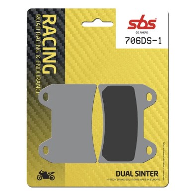 SBS DUAL SINTER 706DS-1 RACING PADS