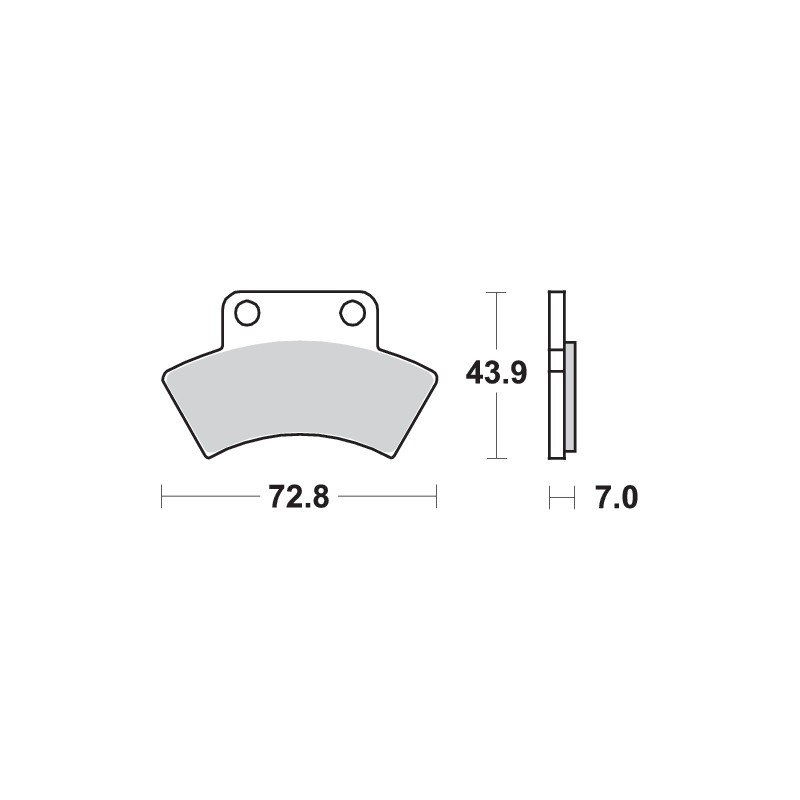 SBS 717ATS BRAKE PADS