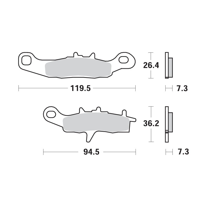 SBS OFF-ROAD BRAKE PAD 726RSI