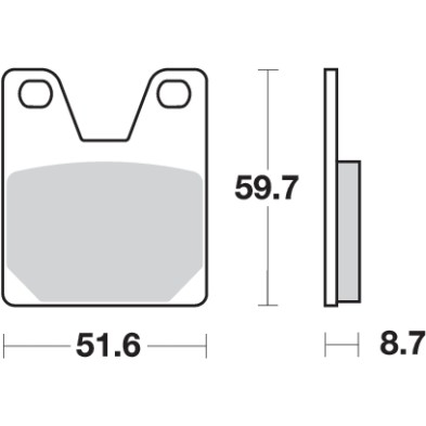 SBS SPORT 733LS REAR BRAKE PADS