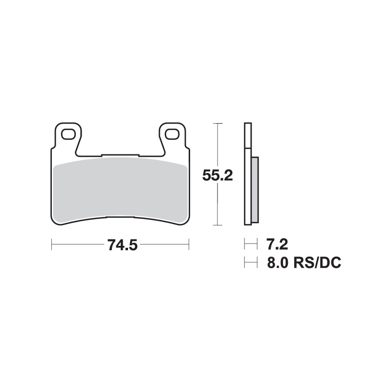 SBS SPORT PADS 734RST