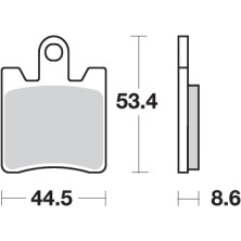 SBS 740HS BRAKE PADS 2