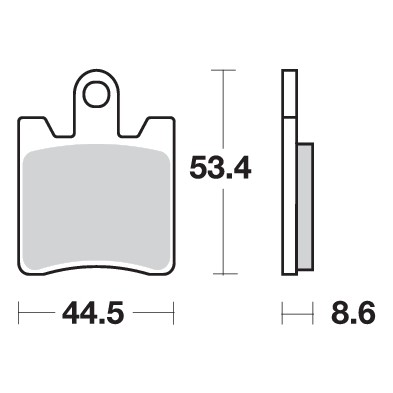 SBS PASTILLAS DE FRENO 740HS