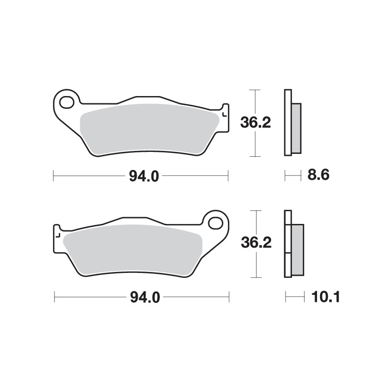 SBS BRAKE PADS 742HF