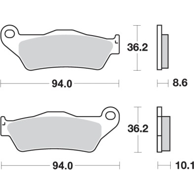 SBS PASTILLAS DE FRENO 742HF