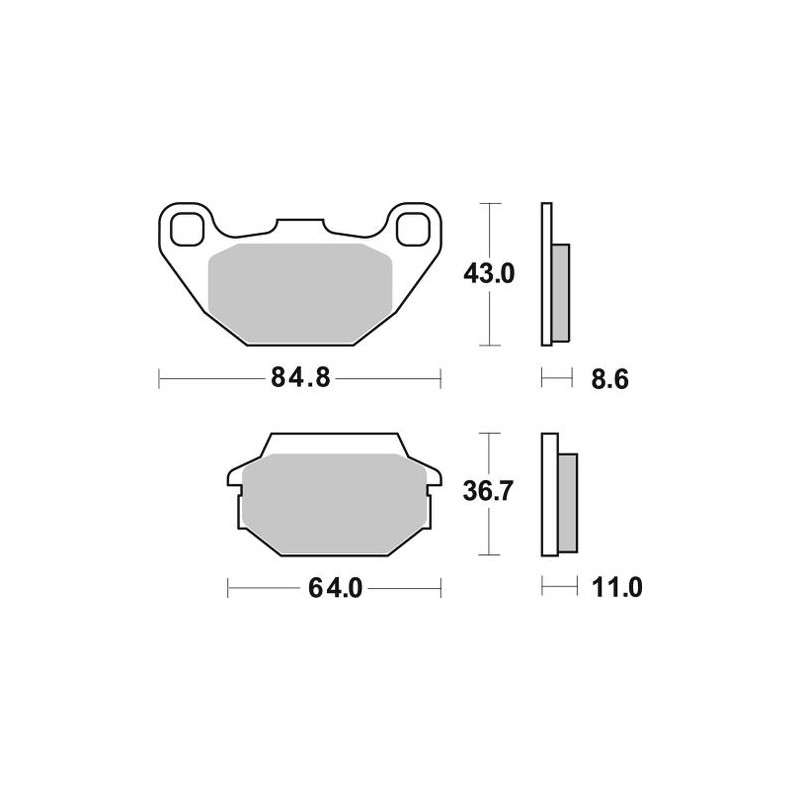 SBS 749SI BRAKE PADS