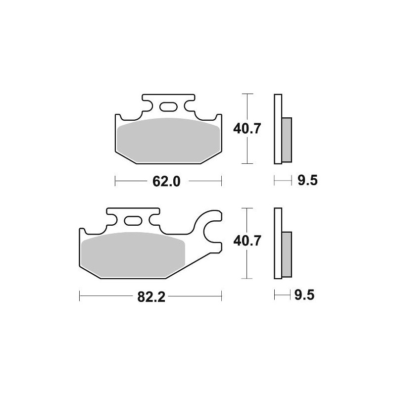 SBS PASTILLAS DE FRENO 754PSI