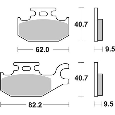 SBS PASTILLAS DE FRENO 754PSI
