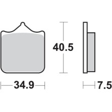 SBS 762DC CARBON BRAKE PADS 2