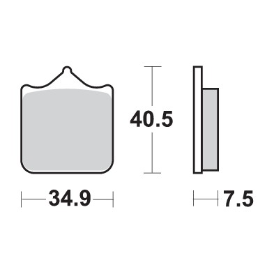 SBS 762DC CARBON BRAKE PADS