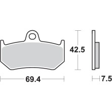 SBS PASTILLAS DE FRENO TRASERAS SPORT 763LS 2