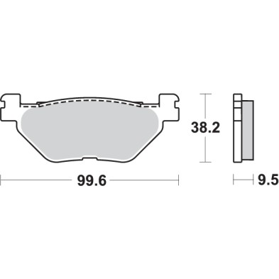 SBS SPORT 769LS REAR BRAKE PADS