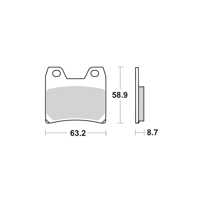 SBS SPORT 770LS REAR BRAKE PADS