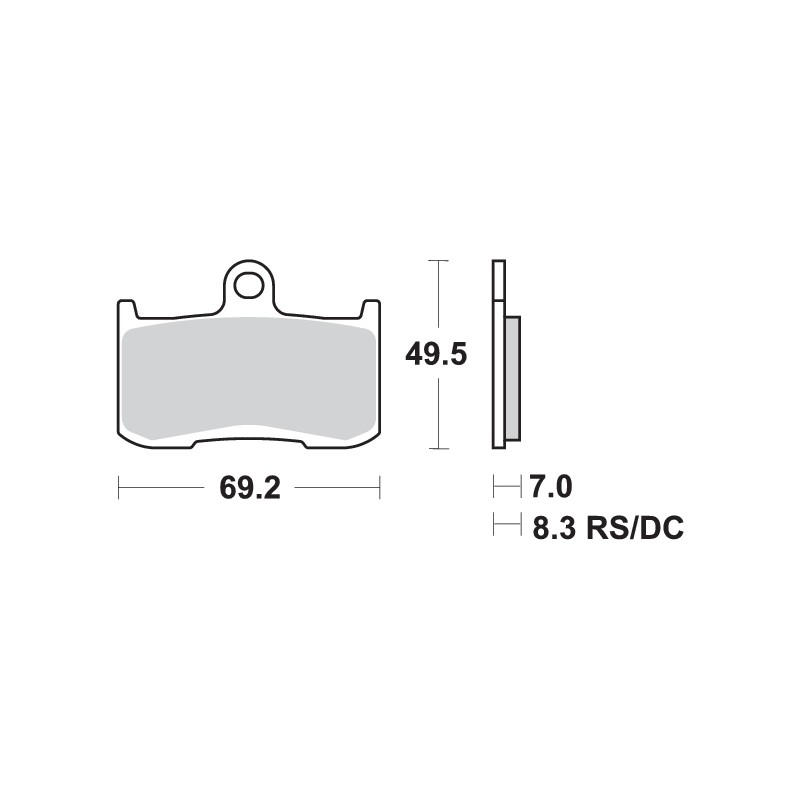 SBS PASTILLAS DE FRENO 782HS