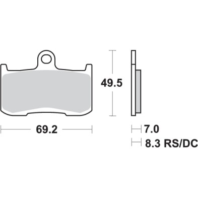 SBS 782HS BRAKE PADS