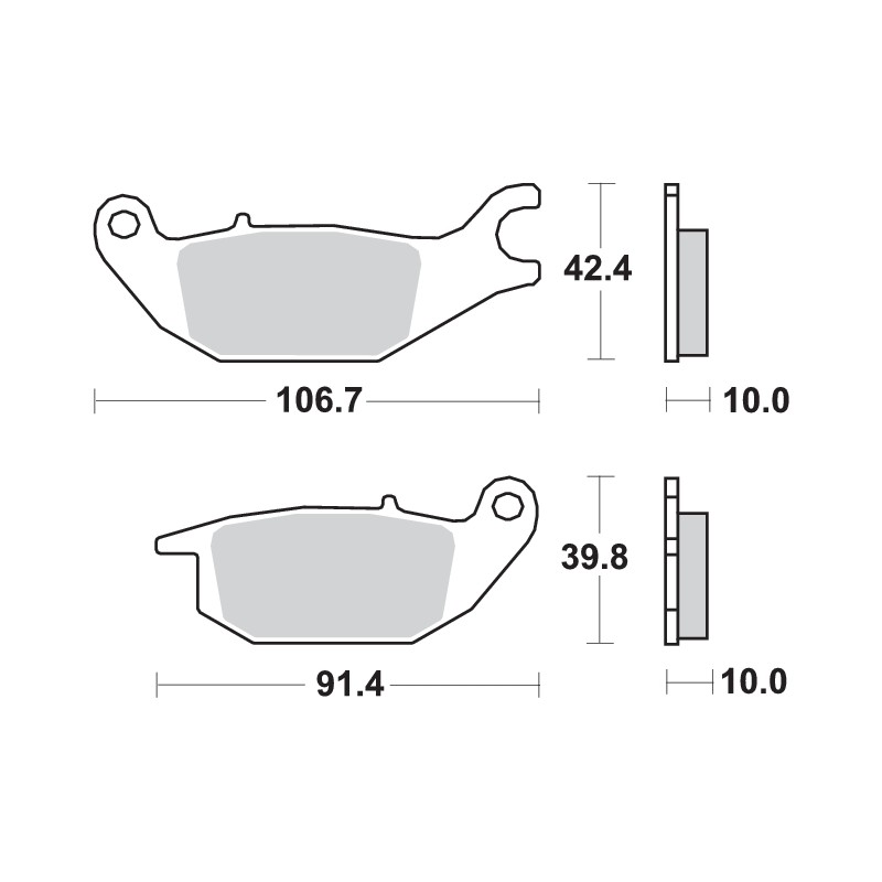 SBS PASTILLAS DE FRENO 784HF