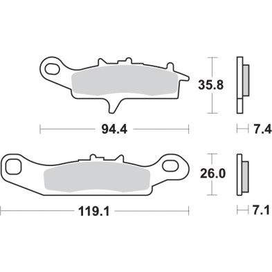 SBS PASTILLA DE FRENO OFF-ROAD 798RSI