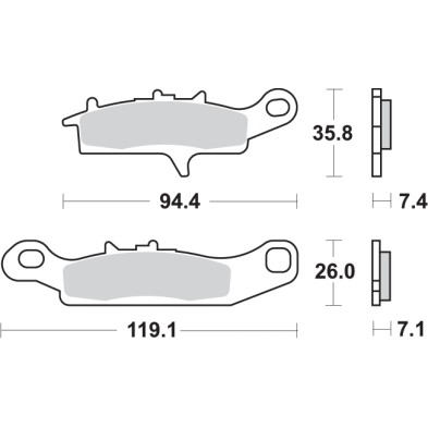 SBS PASTILLA DE FRENO OFF-ROAD 801RSI