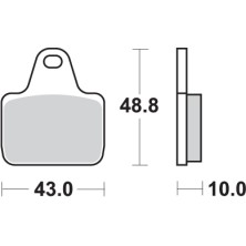 SBS 805DC CARBON BRAKE PADS 2