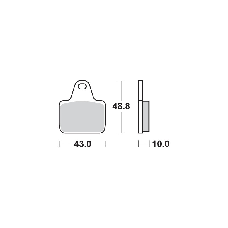 SBS DUAL SINTER 805DS-1 RACING PADS
