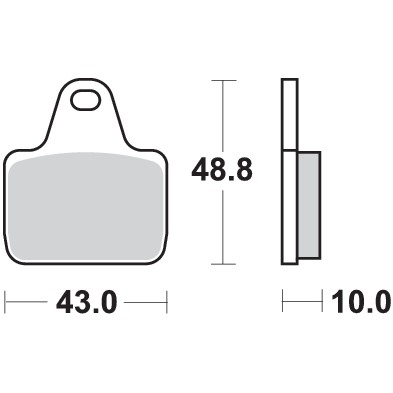 SBS DUAL SINTER 805DS-1 RACING PADS