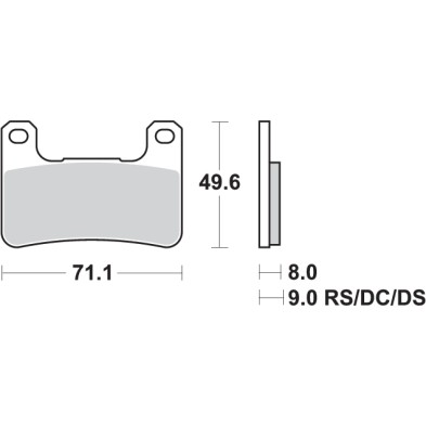 SBS 806DC CARBON BRAKE PADS