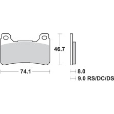 SBS PASTILLAS DE FRENO 809HS 2
