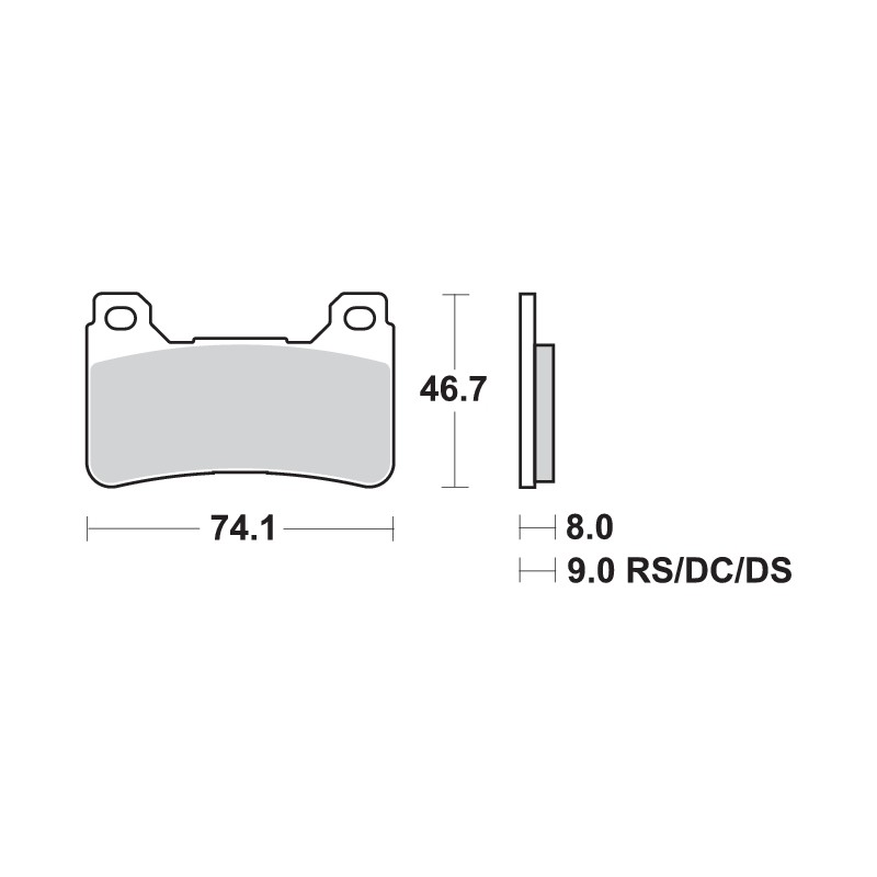 SBS 809HS BRAKE PADS