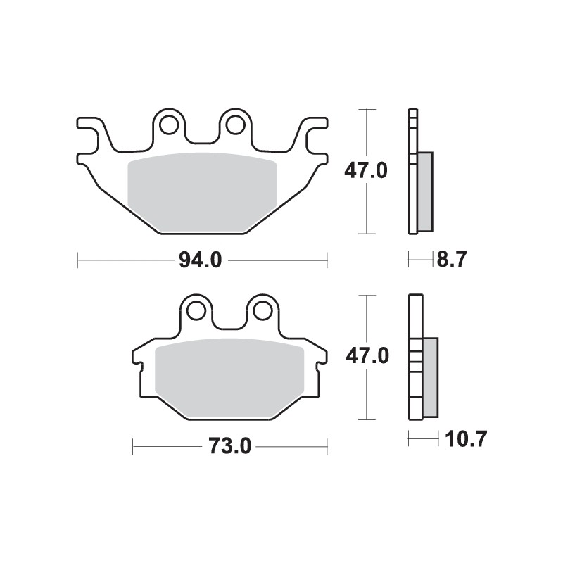 SBS 810SI BRAKE PADS