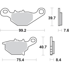 SBS OFF-ROAD BRAKE PAD 820RSI 2