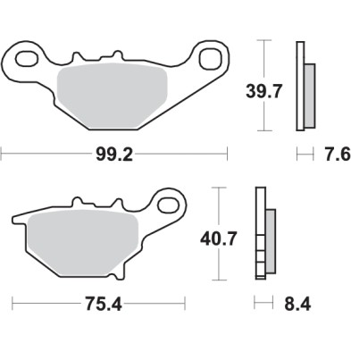 SBS OFF-ROAD BRAKE PAD 820RSI