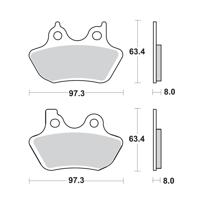 SBS 826H.HF BRAKE PADS