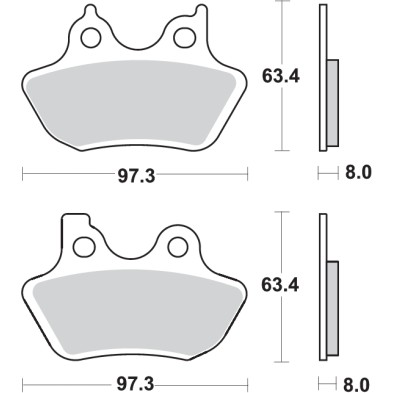 SBS 826H.HF BRAKE PADS