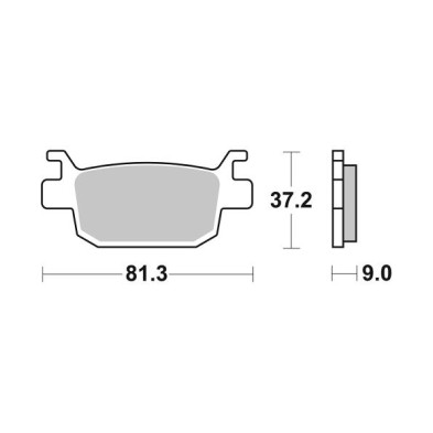 SBS SPORT 832LS REAR BRAKE PADS