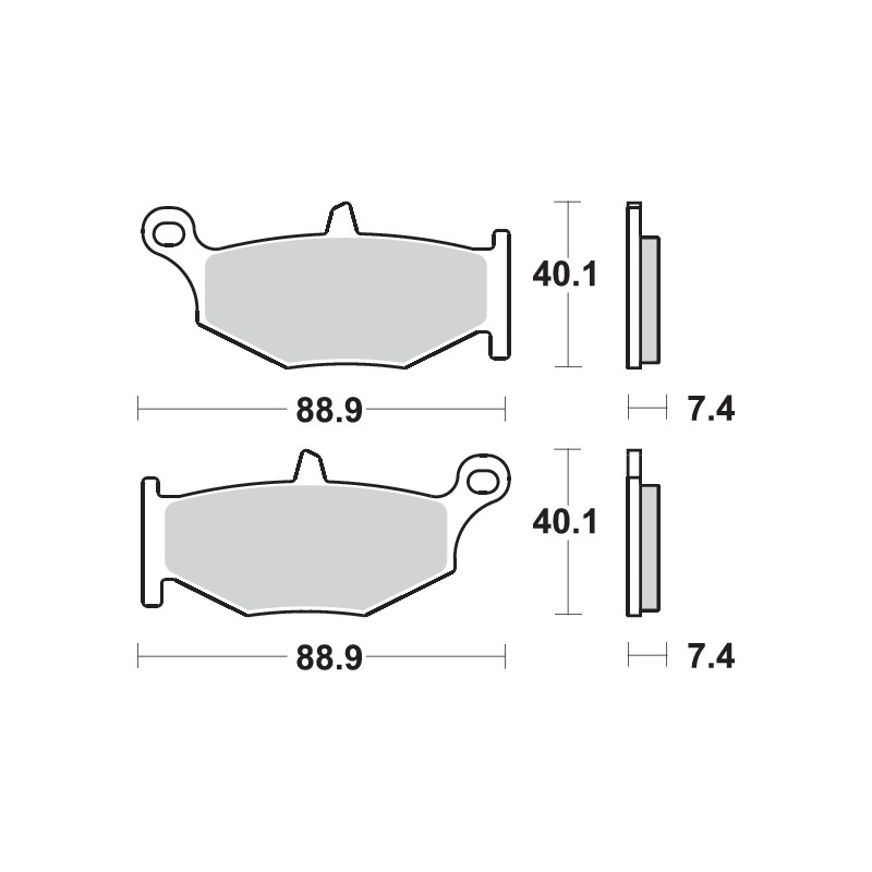 SBS PASTILLAS DE FRENO 833HF