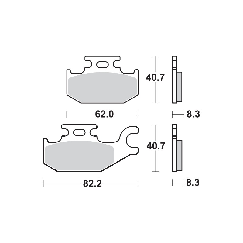 SBS 835SI BRAKE PADS