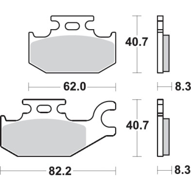 SBS PASTILLAS DE FRENO 835SI