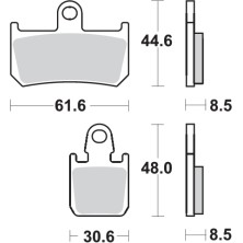 SBS PASTILLAS DE FRENO 839HS 2