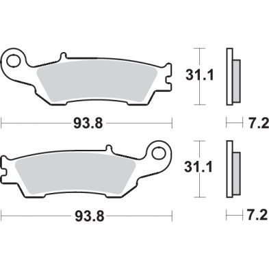 SBS 840SI BRAKE PADS
