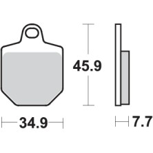 SBS 843DC CARBON BRAKE PADS 2