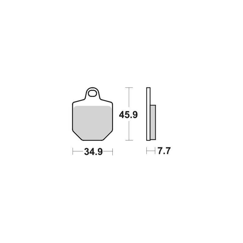 SBS 843DC CARBON BRAKE PADS