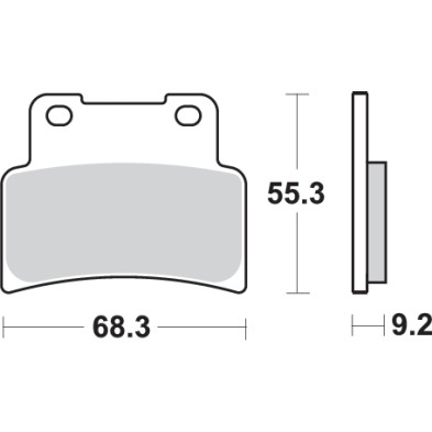 SBS 844DC CARBON BRAKE PADS