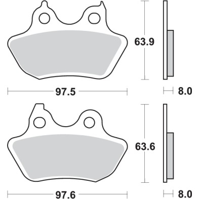 SBS REAR BRAKE PADS 846H.LS