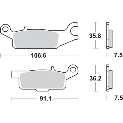 SBS 850SI BRAKE PADS